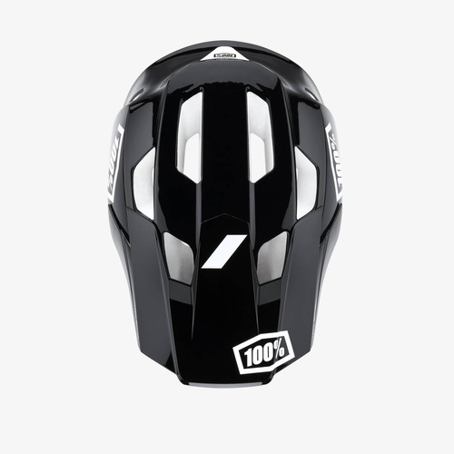 Kask rowerowy 100% Trajecta | 870g | MTB ENDURO / ALL MOUNTAIN | FULL FACE | black / white | UWAGA