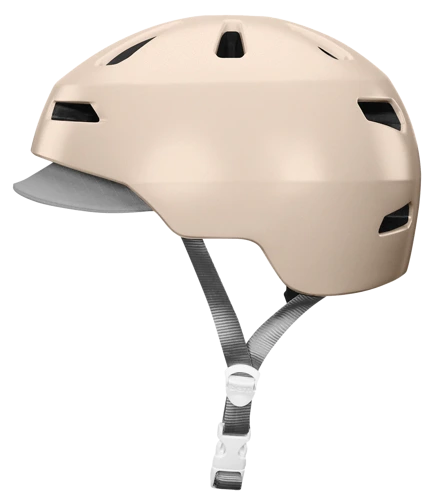 Kask rowerowy BERN Brentwood 2.0 | ZIP MOLD+ ® | URBAN / GRAVEL / E-BIKE |  satin rose gold w/ visor