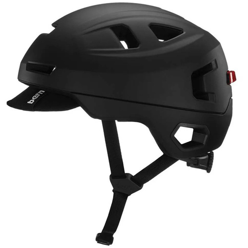 Kask rowerowy BERN Hudson + LED | MIPS ® | URBAN / GRAVEL / E-BIKE | matte black