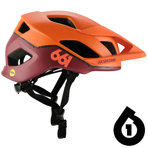 Kask rowerowy SIXSIXONE 661 Crest MIPS ® 2023 | MTB / ENDURO | orange / burgundy