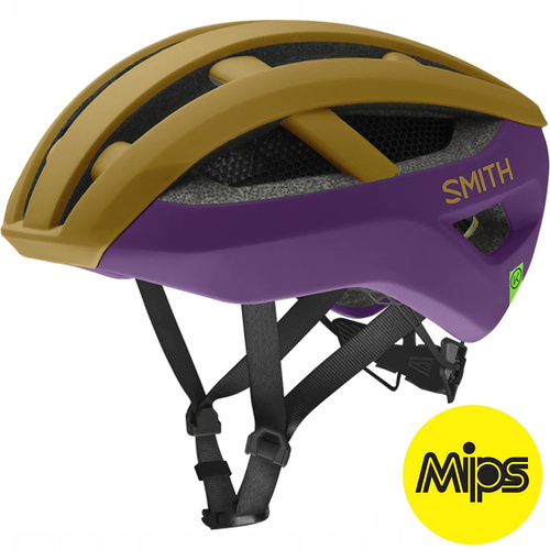 Kask rowerowy szosowy SMITH Network MIPS ® |  AEROcore /  KOROYD ® | ROAD / GRAVEL | matte coyote / indigo