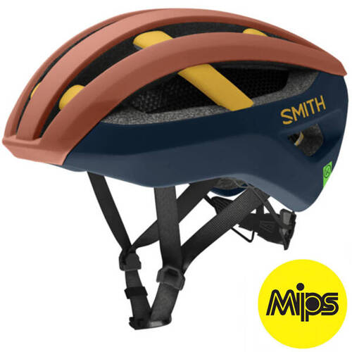 Kask rowerowy szosowy SMITH Network MIPS ® |  AEROcore /  KOROYD ® | ROAD / GRAVEL | matte sedona / pacific / brimstone