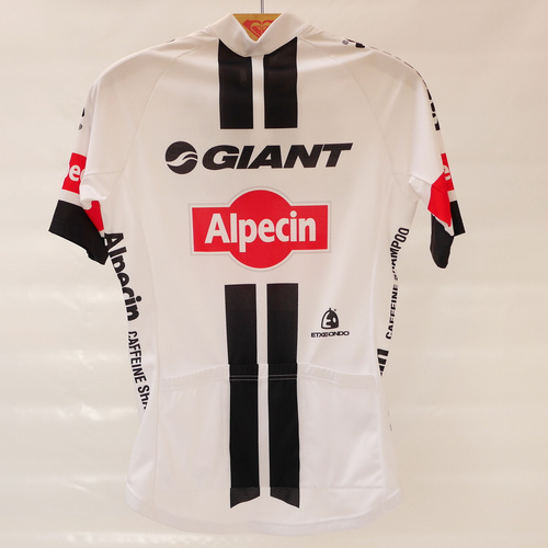 Koszulka rowerowa GIANT ETXEONDO Alpecin Jersey white / black  | z AUTOGRAFEM!