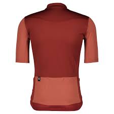 Koszulka rowerowa SCOTT Shirt M's Gravel 10 SS wood red / dusk red