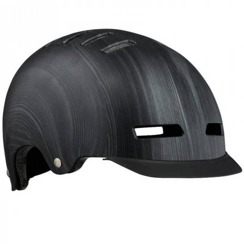 LAZER Street DLX + LED | urban bike helmet | BMX / SK8 / CITY / URBAN / E-BIKE | dark wood