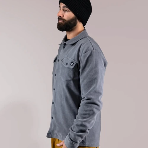 Men's December Recycled Fleece Shirt 2025 | stone gray