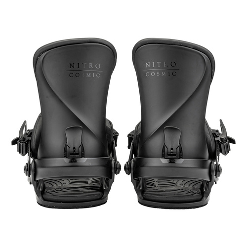 NITRO Cosmic 2025 | women's snowboard bindings | Progression Friendly Comfort | ULTRA BLACK