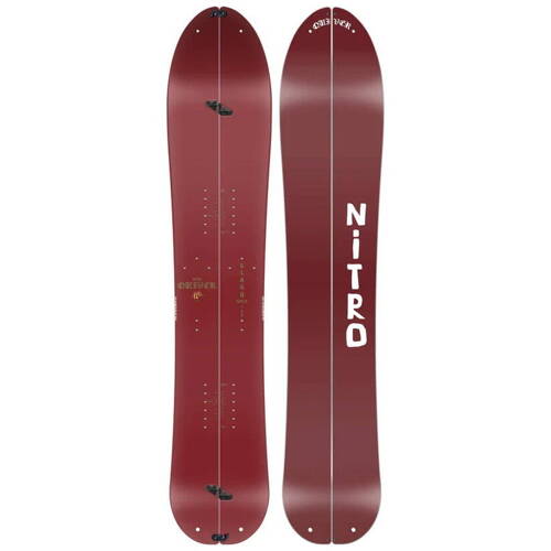 NITRO Slash 3D 162cm 2025 + Vertical by KOHLA | splitboard + skins | EXPERIENCE SPLITSURFING IN 3D!