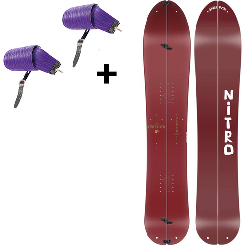 NITRO Slash 3D 162cm 2025 + Vertical by KOHLA | splitboard + skins | EXPERIENCE SPLITSURFING IN 3D!