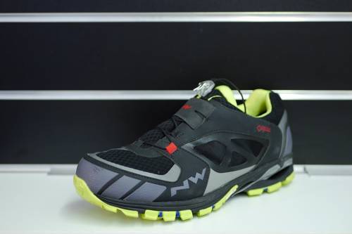 NORTHWAVE Explorer 2 GTX | bike shoes | GORE-TEX | MICHELIN | MTB / ENDURO | black/ yellow fluo / red 