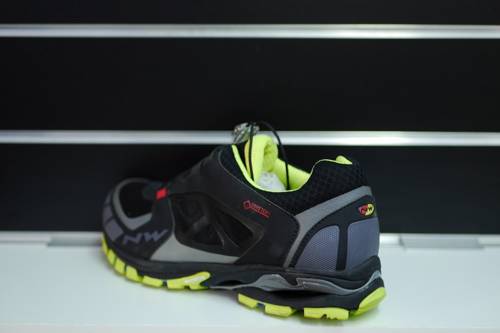 NORTHWAVE Explorer 2 GTX | bike shoes | GORE-TEX | MICHELIN | MTB / ENDURO | black/ yellow fluo / red 