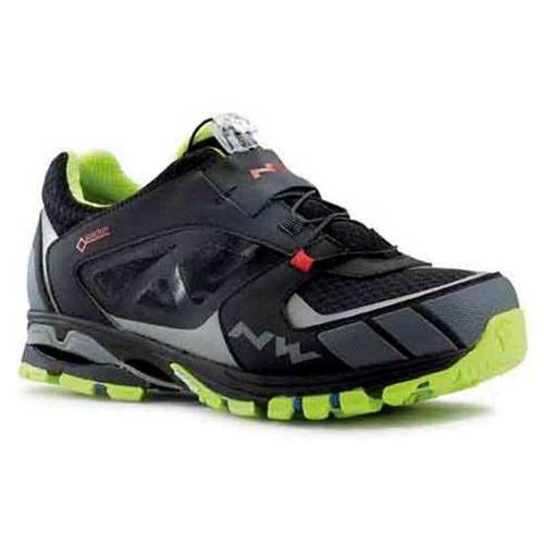 NORTHWAVE Explorer 2 GTX | bike shoes | GORE-TEX | MICHELIN | MTB / ENDURO | black/ yellow fluo / red 