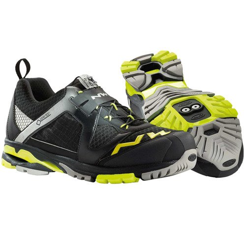 NORTHWAVE Explorer GTX | bike shoes | CROSS-BOW | GORE-TEX | MTB / ENDURO | black / yellow fluo