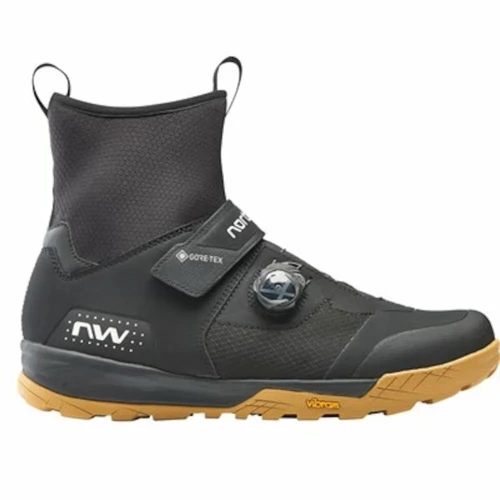 NORTHWAVE Kingrock PLUS MID GTX Biking Shoes | MTB / ENDURO | SPD | VIBRAM ® | BOA ® | GORE-TEX ® | black / honey