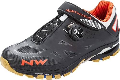 NORTHWAVE Spider Plus 2 | bike shoes | MICHELIN | SPD | MTB / ENDURO | black / off white / orange