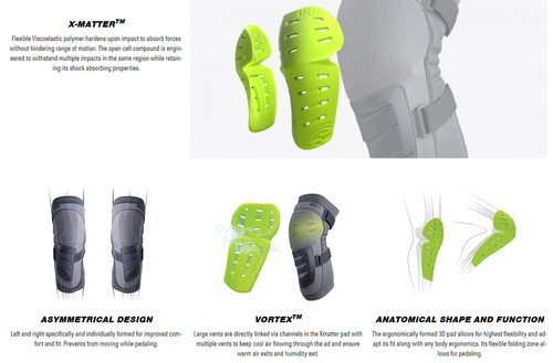 Ochraniacze kolan / nakolanniki IXS Trigger Knee Guards | X-Matter K03 Knee / Shin CE Pad | ENDURO DH | grey