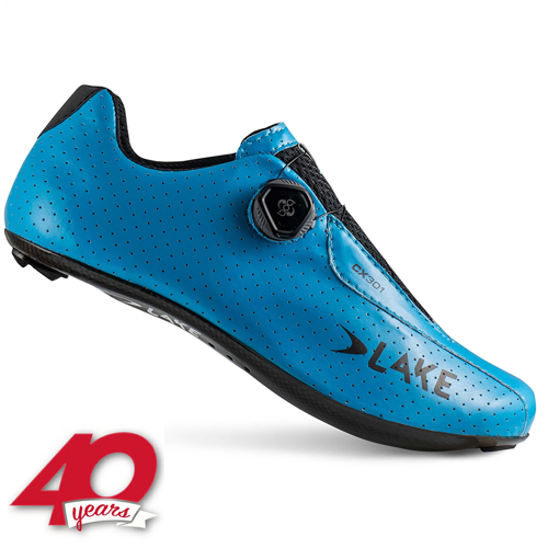 Profesjonalne buty rowerowe szosowe LAKE CX301 | 186g! | CARBON | BOA | CLARINO blue