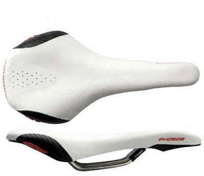 Profesjonalne siodełko MTB / siodło rowerowe SAN MARCO Phobos TITANIUM | 220g | 290x135mm | white |