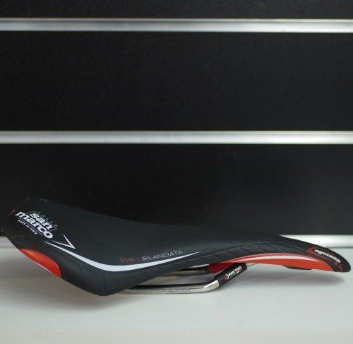 Professional cycling saddle SAN MARCO Caymano FX Ti TITAN | 160g | 282x132mm | black |