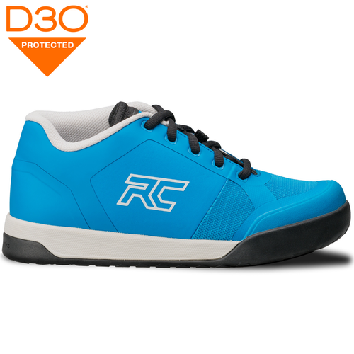 RIDE CONCEPTS Skyline | women's bike shoes | D3O | Rubber Kinetics DST 4.0 | MTB / ENDURO / DIRT / DH | FLAT | blue / light grey