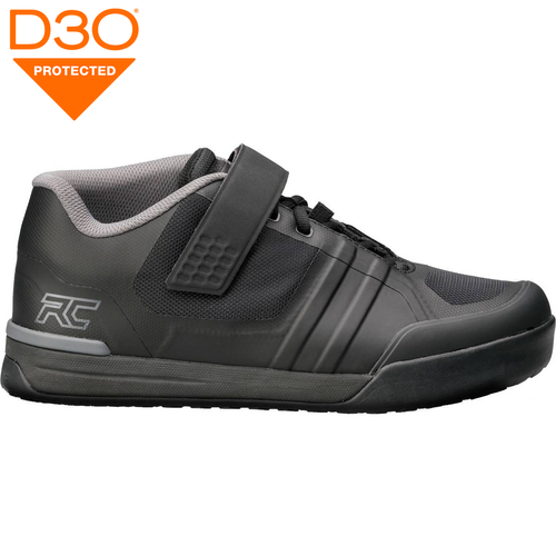 RIDE CONCEPTS Transition Clip | bike shoes | D3O | Rubber Kinetics DST 8.0 | MTB / ENDURO / DIRT / DH | SPD | black / charcoal