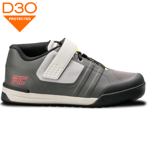 RIDE CONCEPTS Transition Clip | bike shoes | D3O | Rubber Kinetics DST 8.0  MTB / ENDURO / DIRT / DH | SPD | charcoal / red