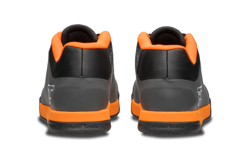 RIDE CONCEPTS | bike shoes | Powerline | D3O | Rubber Kinetics DST 4.0 | MTB / ENDURO / DIRT / DH | FLAT | charcoal / orange