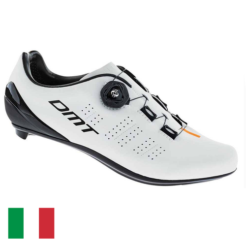Road cycling shoes DMT D3 BOA CARBON white / black / orange SUMMER