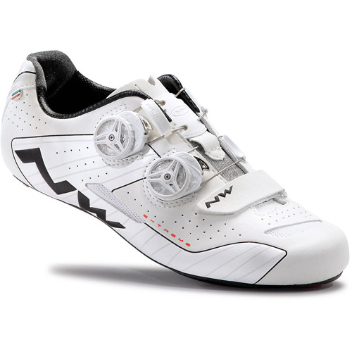 Road cycling shoes NORTHWAVE Extreme FULL CARBON | 235g | white /  black | WIDE