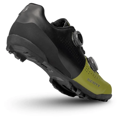 SCOTT Gravel TUNED Cycling Shoes | 2 x BOA | CARBON | matt black / savana green