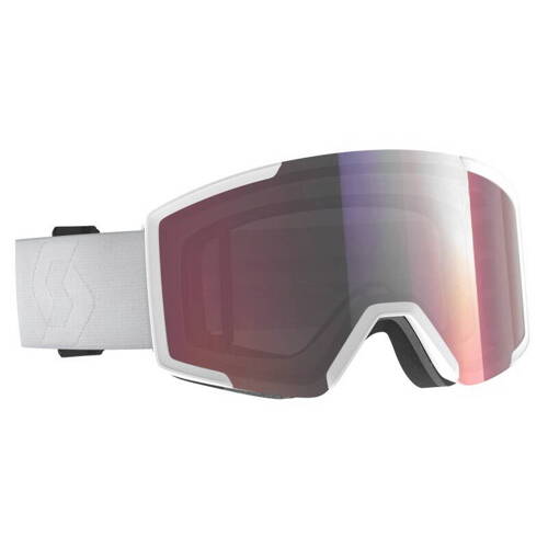 SCOTT Shield Pale Pink ski / snowboard gogle | AMPLIFIER | Nofog™ | ENHANCER | ROSE CHROME lens S2 (VLT 28%)