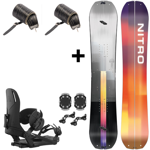 SET 2024: NITRO Team Split & Peak by KOHLA + UNION Charger | splitboard & skins + bindings | 159cm