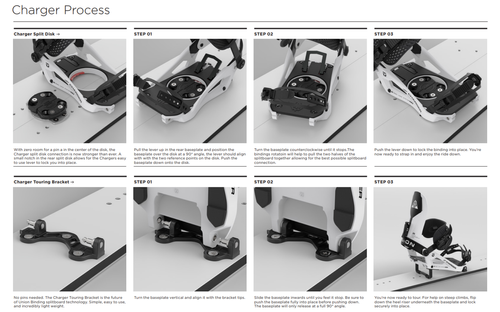 SET 2024: splitboard & skins / NITRO Team Split & Peak by KOHLA + UNION Charger bindings | 162W