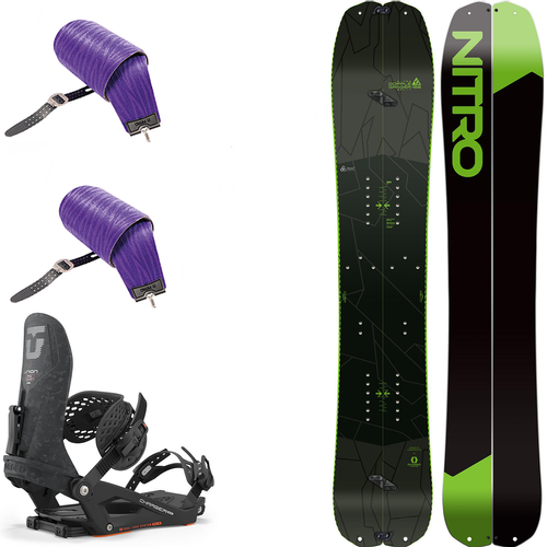 SET 2025: splitboard & skins / NITRO Doppleganger & Vertical by KOHLA + UNION Charger FC CARBON bindings