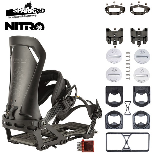 SET NITRO 2024: Team Split & Peak + Vertical ST & IBEX pucks x SPARK R&D | splitboard & skins + bindings & pucks | 159cm 