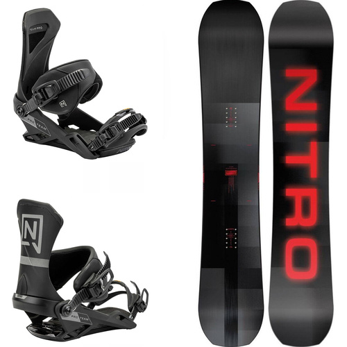 SET NITRO 2025: Team PRO + Team ULTRA BLACK | snowboard + bindings