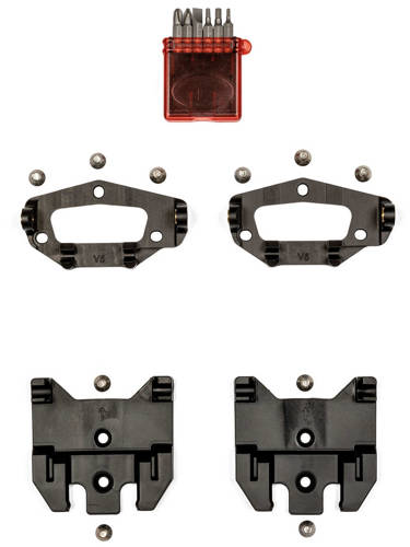 SET: splitboard bindings NITRO Vertical x SPARK R&D Tesla T1 VIBRAM + SPRAK pucks CANTED +  crampons IBEX | M