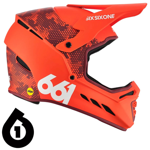 SIXSIXONE 661 Reset MIPS ® 2023 | bike helmet | DH / ENDURO / MTB / full face | digi orange