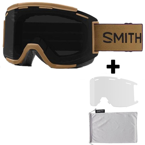 SMITH Squad MTB Indigo / Coyote Bike Goggles | 2 x SZYBKA: ChromaPOP Sun Black + CLEAR AF | BOX