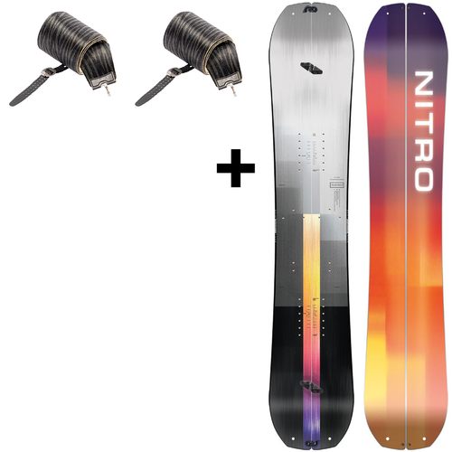 Splitboard + skins / NITRO Team Split 2024 + skins: Peak by KOHLA | 162cm WIDE