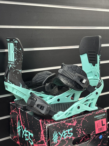 YES x NOW x LOBSTER Airmaster 2025 | snowboard bindings | SkateTech ® | blue | NOTE