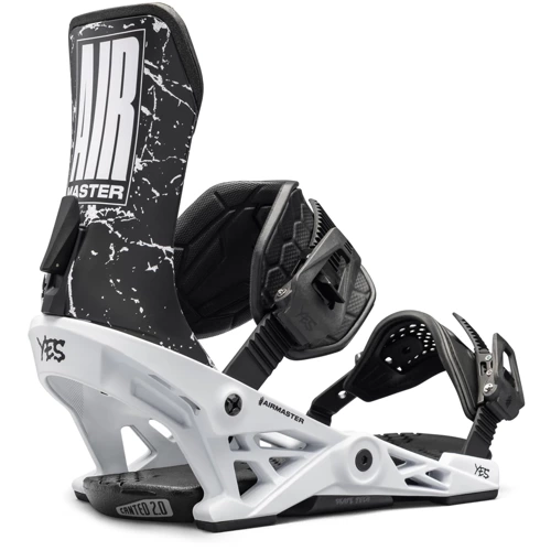 YES x NOW x LOBSTER Airmaster 2025 | snowboard bindings | SkateTech ® | white | NOTE