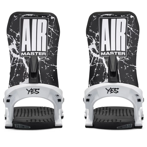 YES x NOW x LOBSTER Airmaster 2025 | snowboard bindings | SkateTech ® | white | NOTE