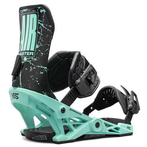 YES x NOW x LOBSTER Airmaster snowboard bindings 2025 | SkateTech ® | blue