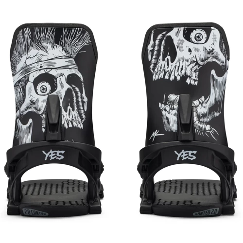 YES x NOW x LOBSTER Select KOWALCHUK snowboard bindings 2025 | SkateTech ® | black