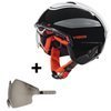  Electric bicycle helmet e-bike scooter CRATONI Vigor + 2nd visor SMOKE black / white / red glossy
