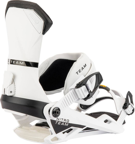 Wiązania snowboardowe NITRO Team WHITE Vibram 2023 | AWARD-WINNING FIT & PERFORMANCE