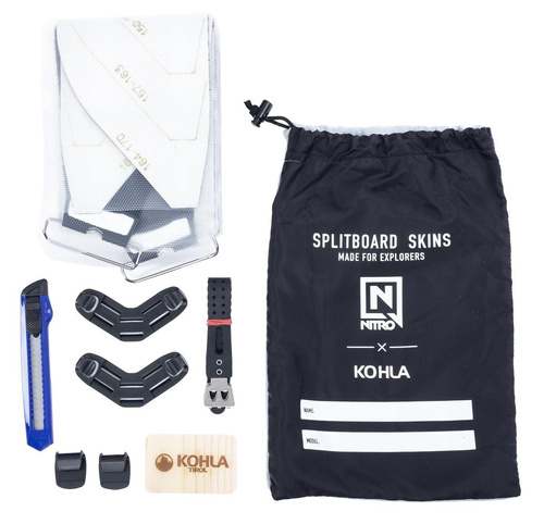 JONES Mountain Twin 3D Split & KOHLA Peak UNI + NITRO Vertical ST & pucks x SPARK R&D | splitboard & foki + wiązania & pucki