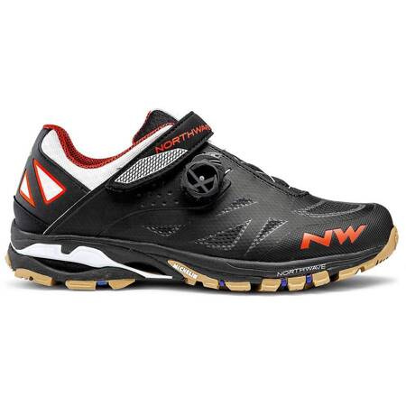 NORTHWAVE Spider Plus 2 | bike shoes | MICHELIN | SPD | MTB / ENDURO | black / off white / orange