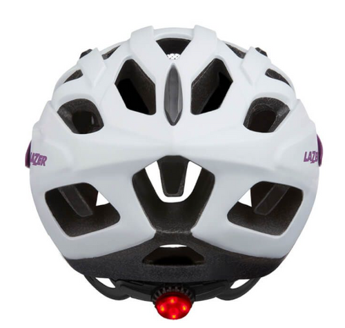 LAZER J1 + insectNET + LED | bike helmet | mate white / pink